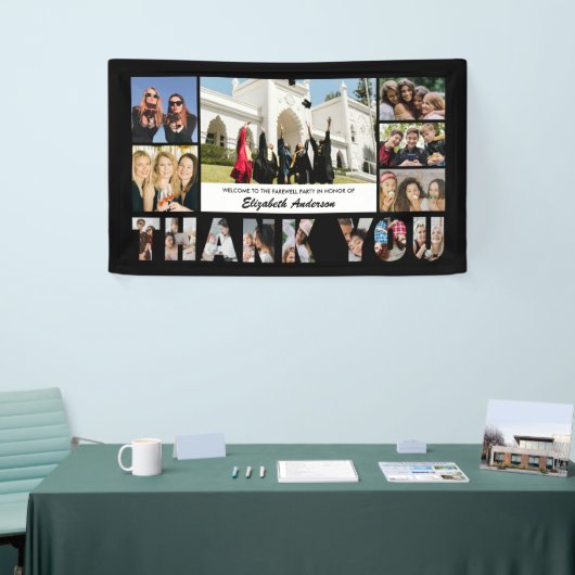 Bedankt Fotocollage Afscheidsfeest Spandoek (Beurs)