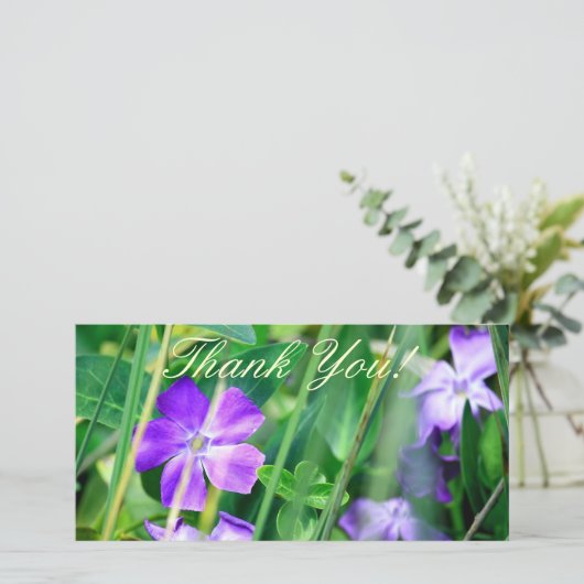 "Bedankt", fotokaart Bedankkaart (Staand voorkant)