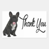 Bedankt Franse Bulldog Puppy Dog Sticker (Voorkant)
