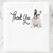Bedankt Franse Bulldog Puppy Dog Sticker (Tas)
