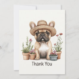Bedankt Franse Bulldog Tuinieren Bloempotten