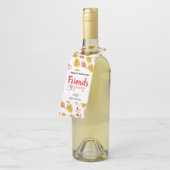 Bedankt Friendsgiving Gift Flessenhanger (Schuin)