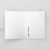 Bedankt - Funny LGBTQ Valentijnsdag Card Rainbow (Binnen)