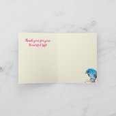 Bedankt G Kaart: Blue Birds Happiness (Binnen)