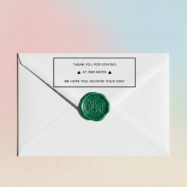 Bedankt Gast Stempel voor Hosts van Vakantieverhuu