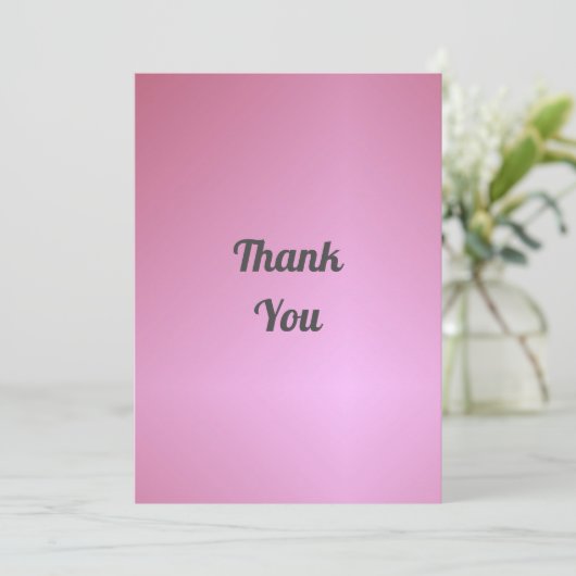 Bedankt/Gefeliciteerd Bedankkaart (Staand voorkant)