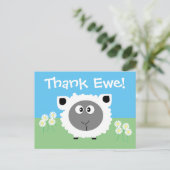 Bedankt Gepersonaliseerde Schattigee Grappige Scha Briefkaart (Staand voorkant)