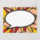 BEDANKT Gepersonaliseerde Spraak Bubble Modern Aankondigingskaart (Achterkant)