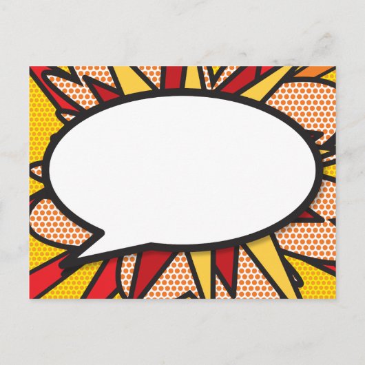 BEDANKT Gepersonaliseerde Spraak Bubble Modern Aankondigingskaart (Achterkant)