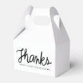 Bedankt geveldoos gunst doos bedankdoosjes (Voorkant Zijde)