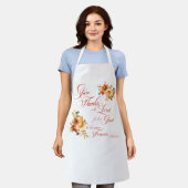 Bedankt geven aan de waterverf van Lord herfst flo Schort (Gedragen)