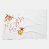 Bedankt geven aan de waterverf van Lord herfst flo Theedoek (Horizontaal)