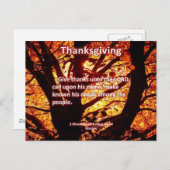 Bedankt geven aan Lord 1 Chronicles 16:8 Briefkaart (Voorkant / Achterkant)