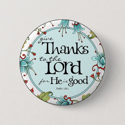 Bedankt geven aan Lord - Round Button Pin (Voorkant)