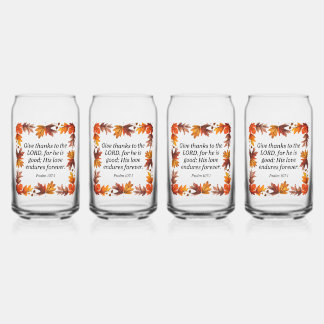 Bedankt geven blikvorm glas