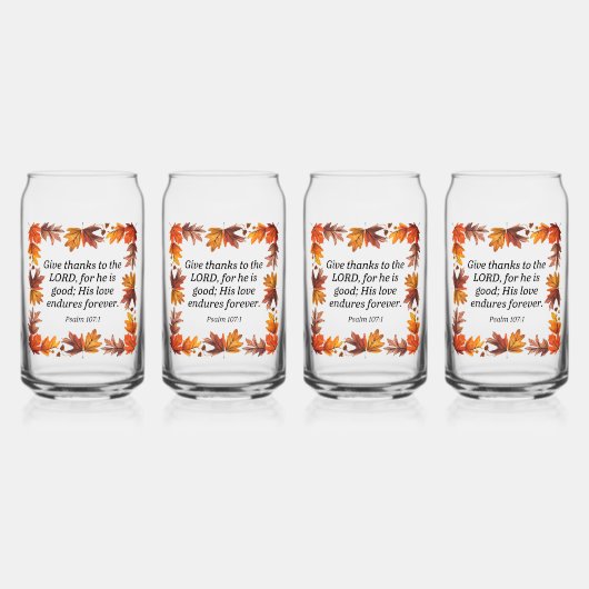 Bedankt geven blikvorm glas (Voorkant)