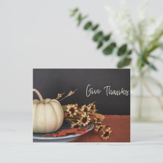 Bedankt geven briefkaart (Staand voorkant)