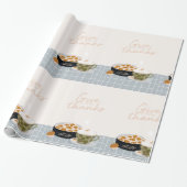 Bedankt geven cadeaupapier (Uitgerold)