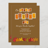 Bedankt geven daguitnodiging kaart (Voorkant / Achterkant)