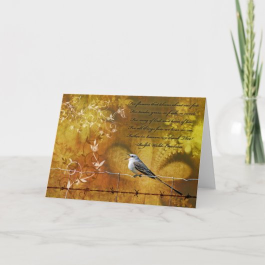 Bedankt geven! feestdagen kaart (Voorkant)