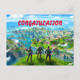 Bedankt geven Fornite Briefkaart