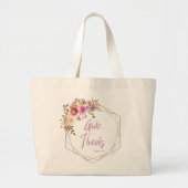 Bedankt geven grote tote bag (Voorkant)