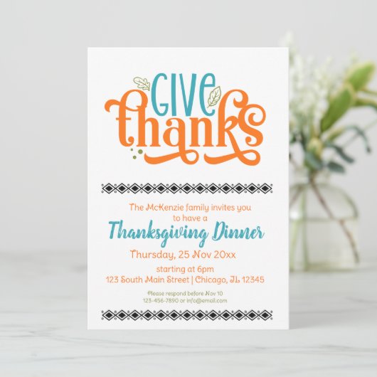 Bedankt geven kaart (Staand voorkant)