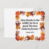 Bedankt geven kaart (Voorkant / Achterkant)