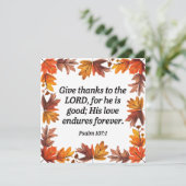 Bedankt geven kaart (Staand voorkant)