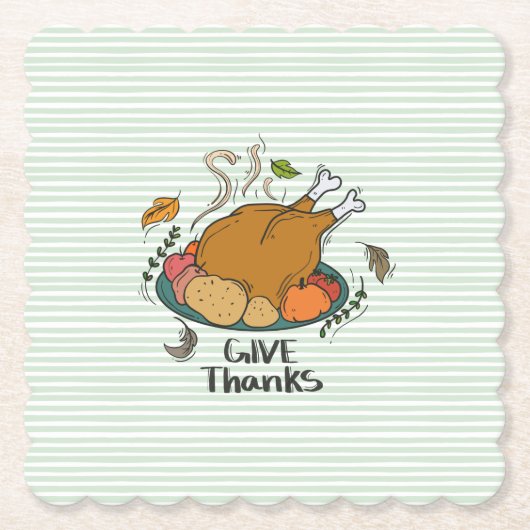 Bedankt geven kartonnen onderzetters (Voorkant)
