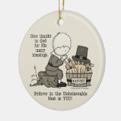 Bedankt geven keramisch ornament (Links)