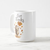 Bedankt geven koffiemok (Voorkant links)