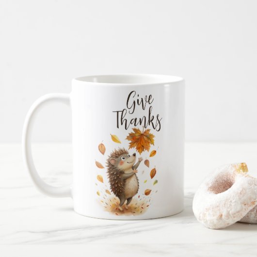 Bedankt geven koffiemok (Met donut)
