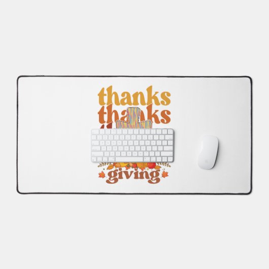 Bedankt geven kruispompoen bureaumat (Keyboard & Muis)