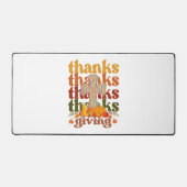 Bedankt geven kruispompoen bureaumat (Voorkant)