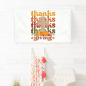 Bedankt geven kruispompoen spandoek (Insitu)