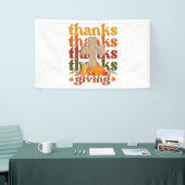 Bedankt geven kruispompoen spandoek (Beurs)