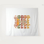 Bedankt geven kruispompoen wandkleed (Voorkant (horizontaal))