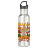 Bedankt geven kruispompoen waterfles  (Voorkant)