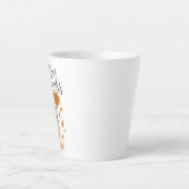 Bedankt geven latte mok (Voorkant)