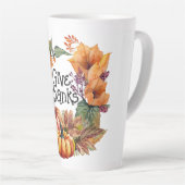 Bedankt geven latte mok (Rechterhoek)