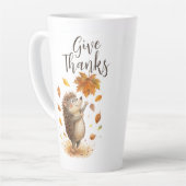 Bedankt geven latte mok (Linkerhoek)