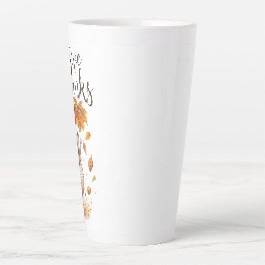 Bedankt geven latte mok (Voorkant)