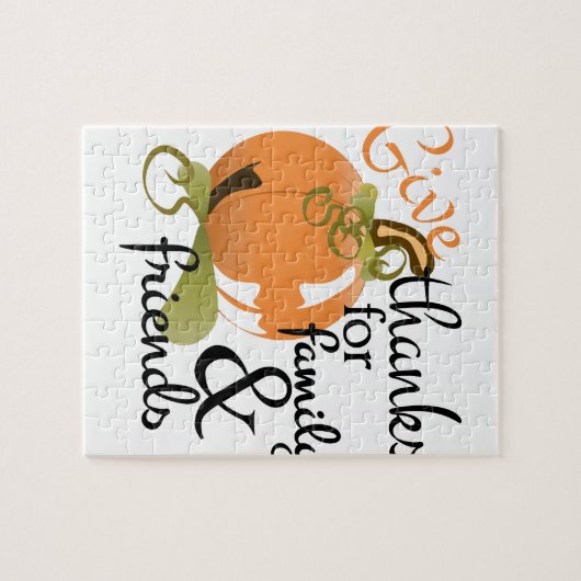 Bedankt geven legpuzzel (Horizontaal)