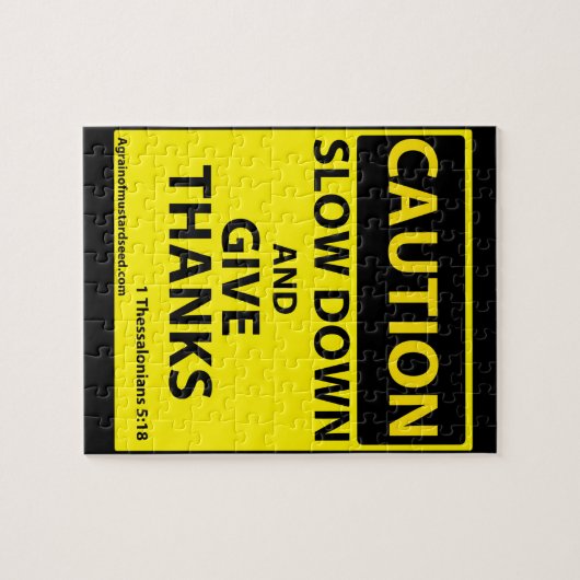 Bedankt geven legpuzzel (Horizontaal)