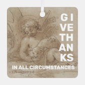 Bedankt geven metalen ornament (Voorkant)