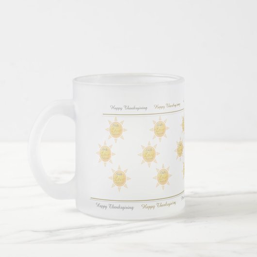 Bedankt geven Mok zon (Links)