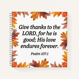 Bedankt geven notitieboek