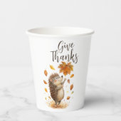 Bedankt geven papieren bekers (Voorkant)