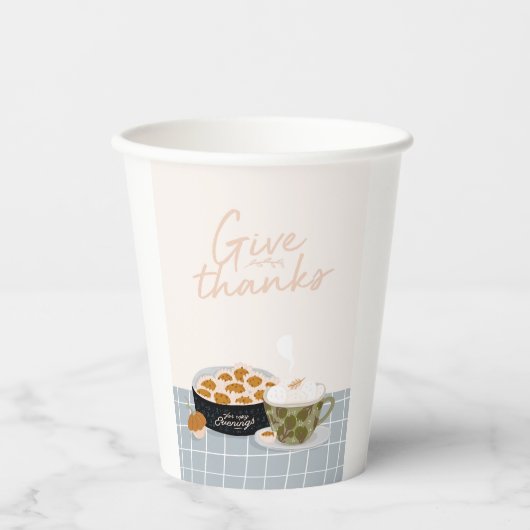 Bedankt geven papieren bekers (Voorkant)
